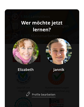 Eltern und Schüler haben unterschiedliche Dashboards