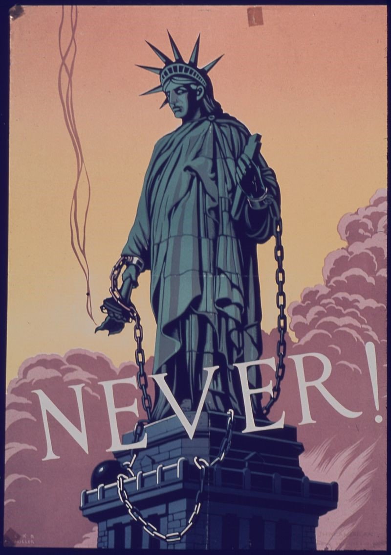 Plakat aus dem Zweiten Weltkrieg