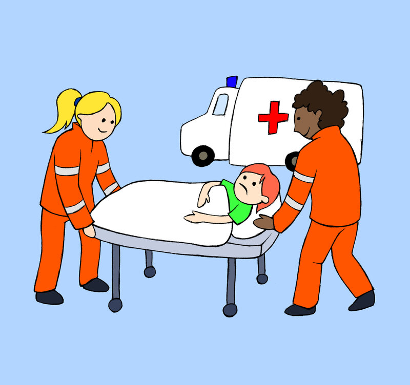Fußballspielen Sanitäter