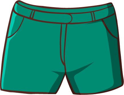 grüne kurze Hose