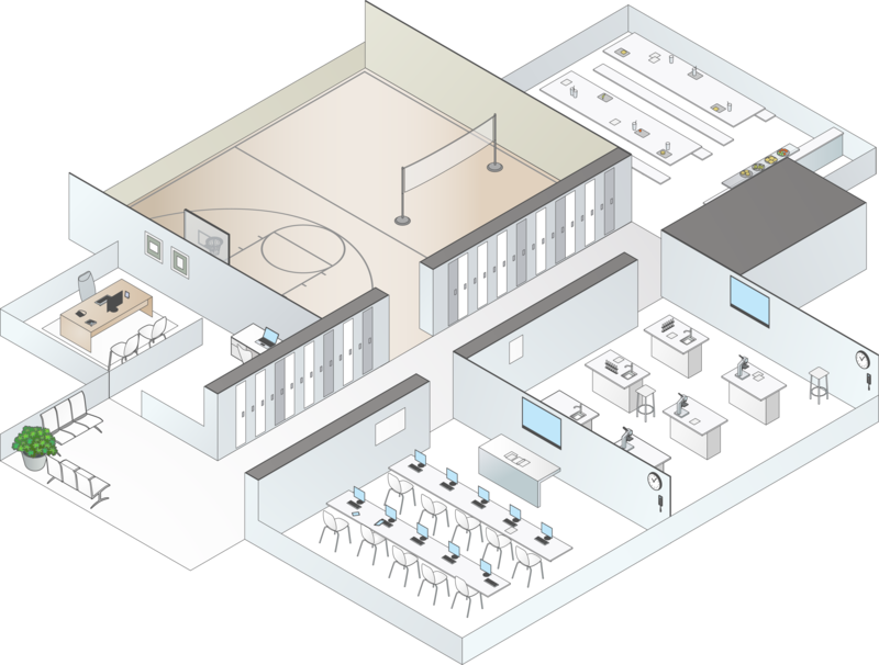 Grundriss-Schule