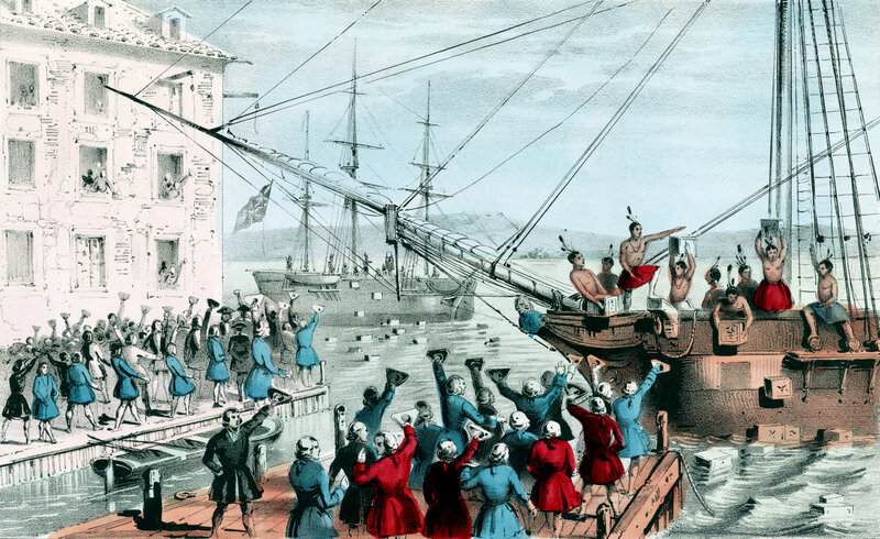 Boston Tea Party Gemälde