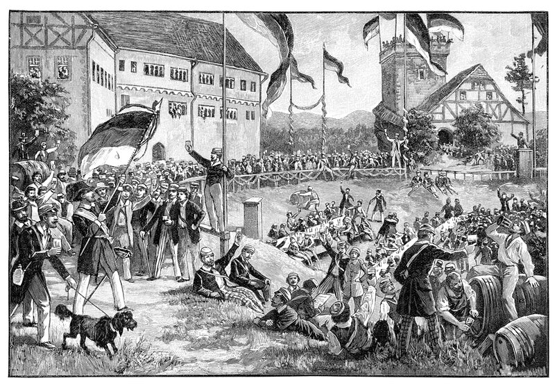 Wartburgfest vieler Studenten und Politiker