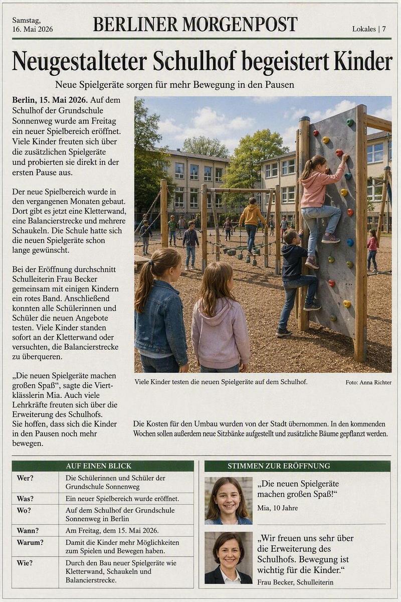 Zeitungsartikel